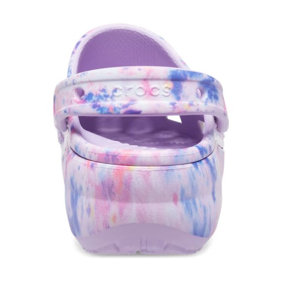 NEW CROCS Size 10 Women's Classic Platform Tie-Dye Graphic Clog - Picture 5 of 6